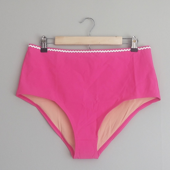 J. Crew High Waisted Barbie Pink Bikini Bottom - Picture 4 of 5